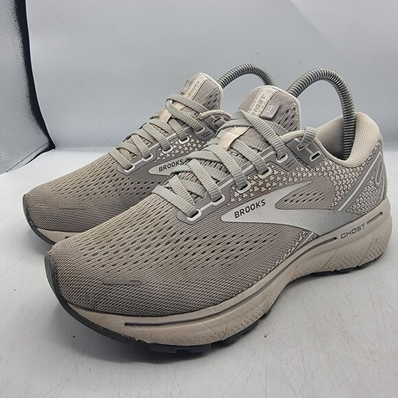 Brooks Ghost 14 Womens 7.5 Gray Athletic Running Shoes Sneakers 1203561B089 - Picture 4 of 13